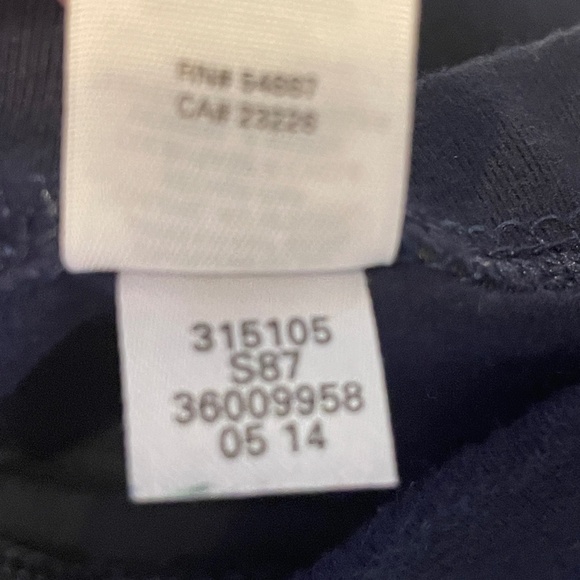 Victorias Secret Crochet Net Side Navy Blue Leggings Size XL - Picture 8 of 9